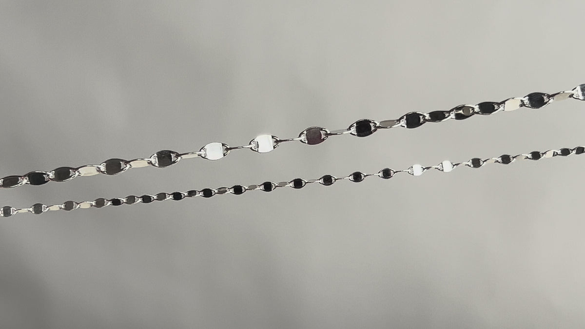 Sterling Silver Oval Hammer Chain RIVA Precision 
