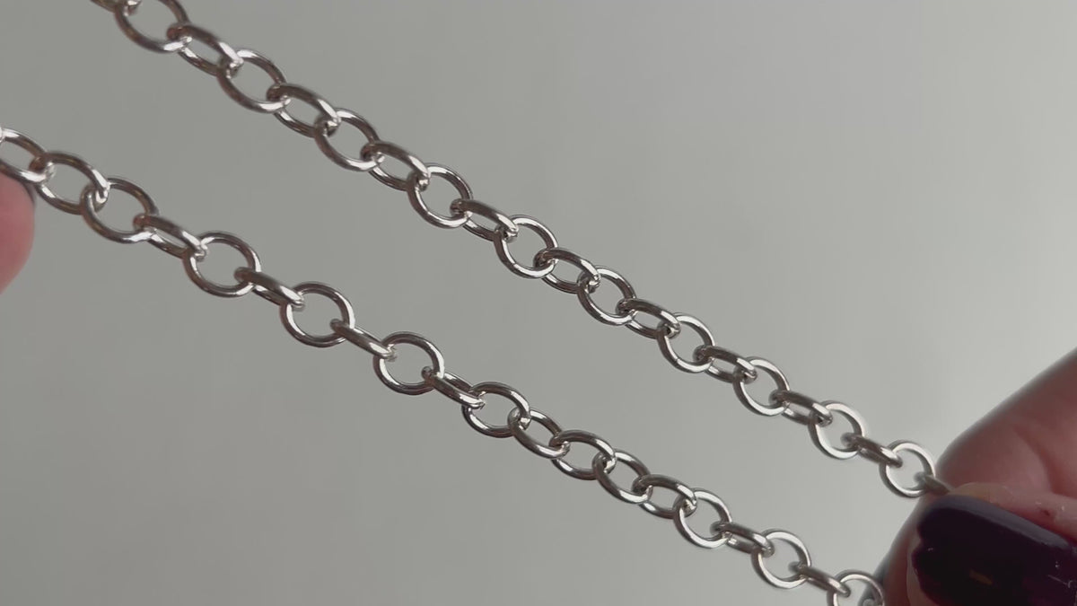Sterling Silver 6mm Cable Chain RIVA Precision 