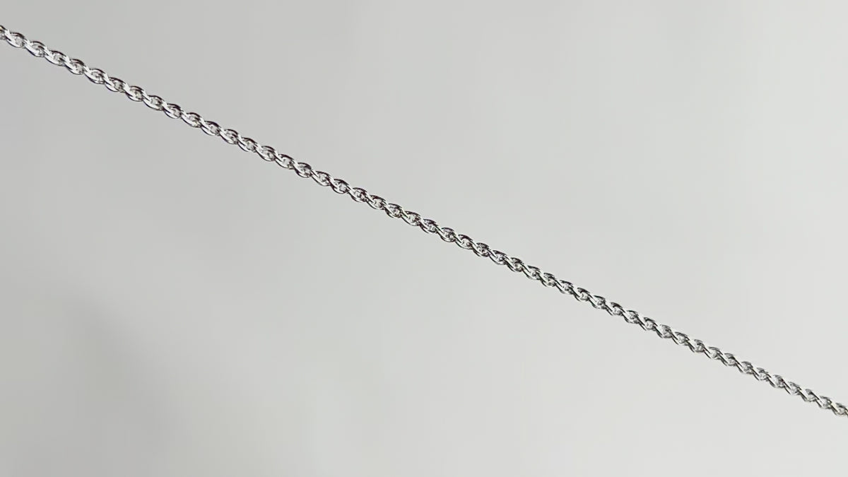 Sterling Silver 1.3mm Rope Chain RIVA Precision 