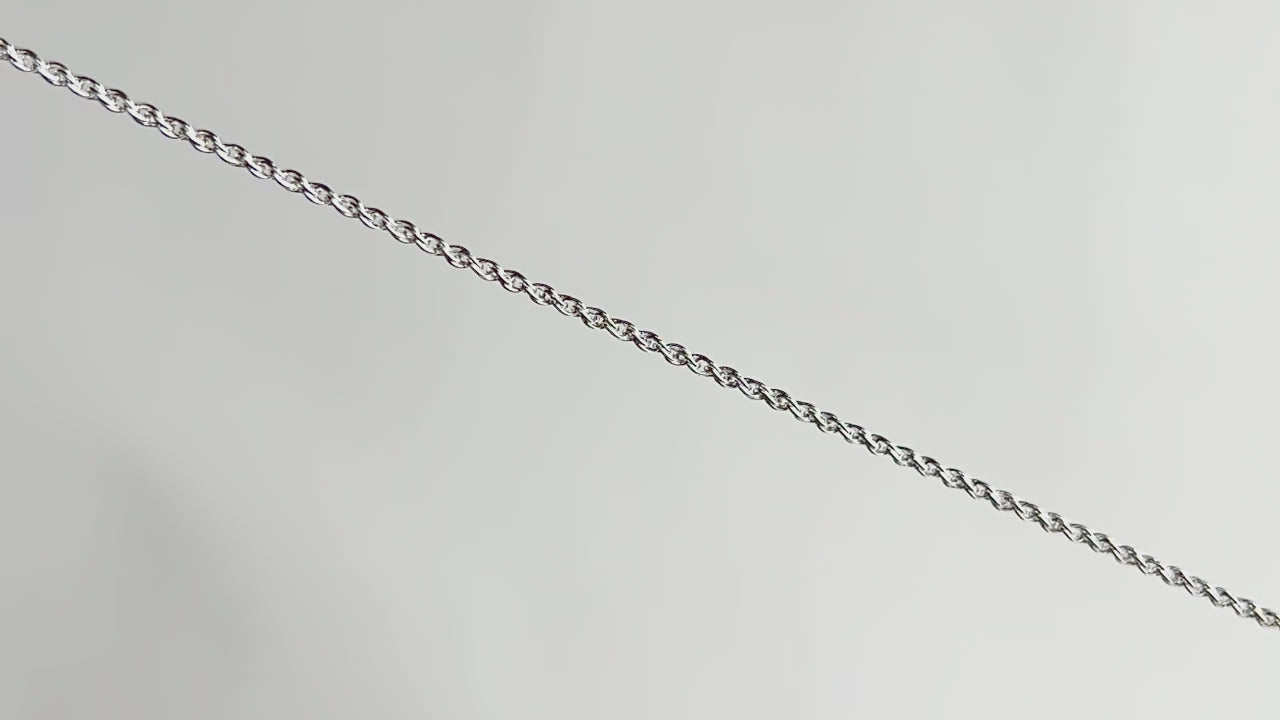 Sterling Silver 1.3mm Rope Chain RIVA Precision 