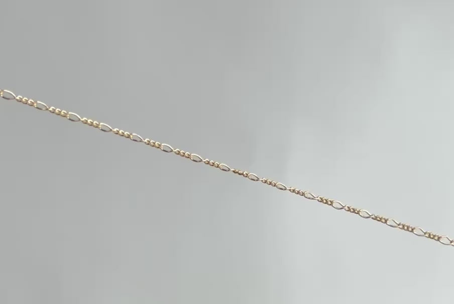 Gold Filled 1.97mm Mixed-Link Chain RIVA Precision