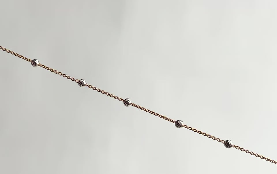 Gold Filled 2.03mm Textured Sterling Silver Satellite Gold-Filled Chain RIVA Precision