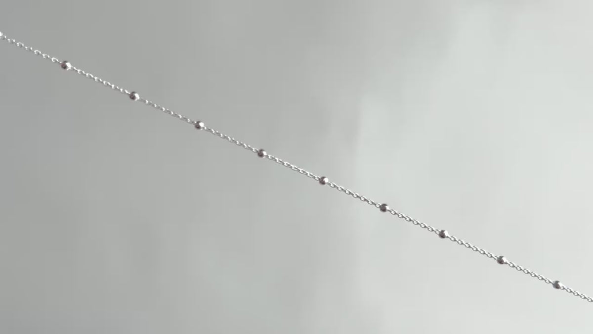 Sterling Silver 1.3mm Cable Satellite Chain RIVA Precision 
