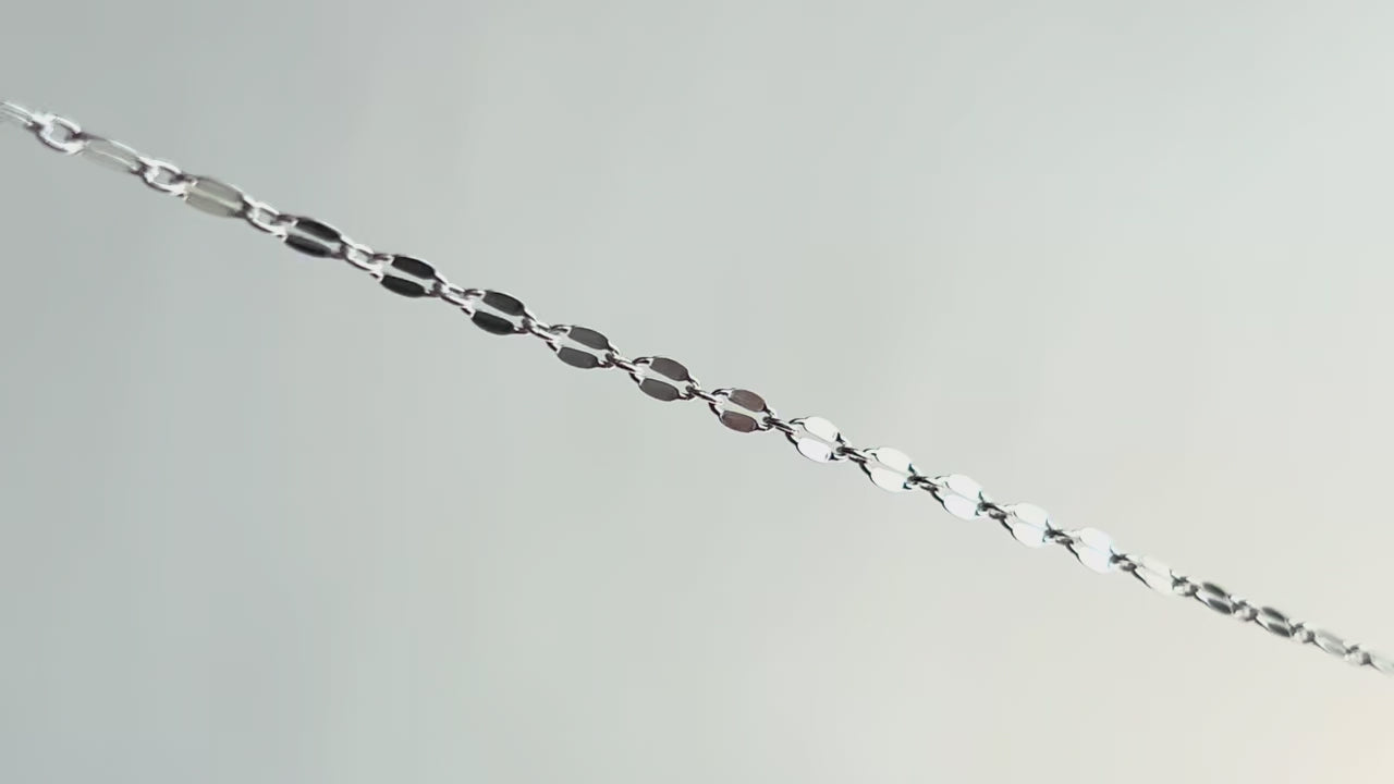 Sterling Silver 6mm Hammered cable Chain RIVA Precision 