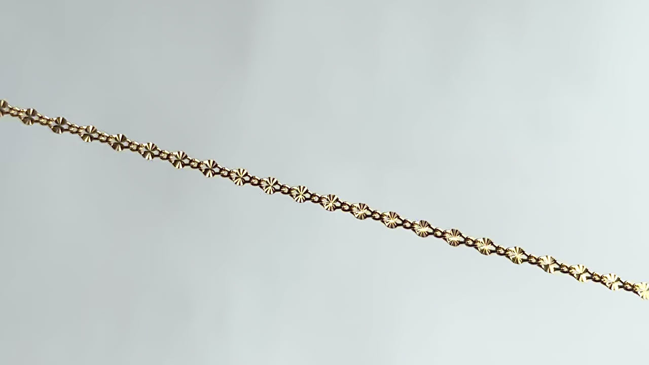 Gold Filled 1.97mm Mixed-Link Chain RIVA Precision 