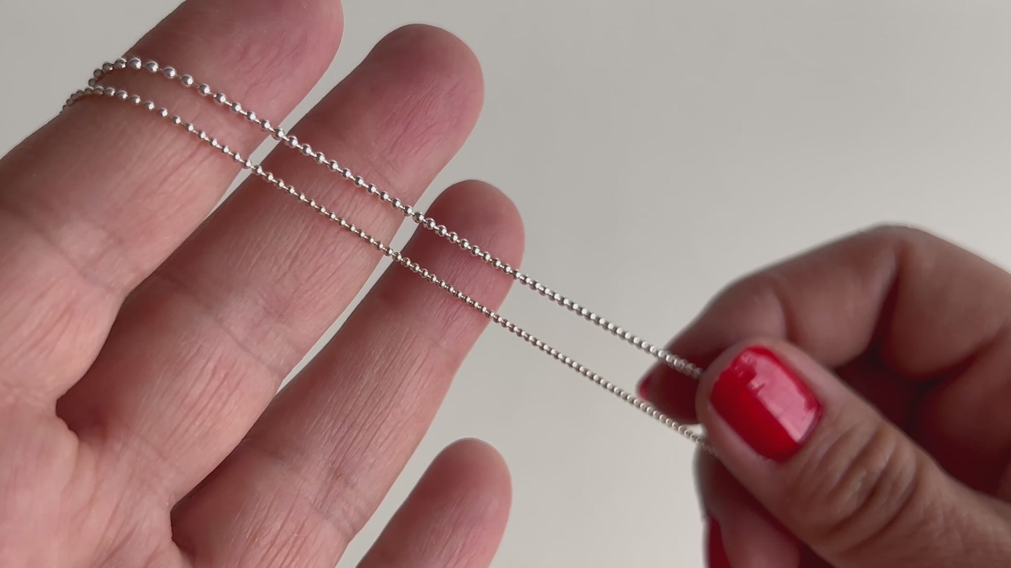 Sterling Silver 1.2mm 1.5mm 1.8mm 2.35mm Bead Chains By the Inch RIVA Precision