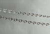 Sterling Silver 8.8mm Hammered Heart Connector Chain By the Inch RIVA Precision 
