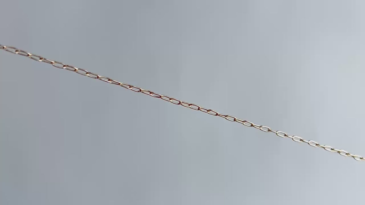 Gold Filled 1.5mm Paperclip Chain RIVA Precision 