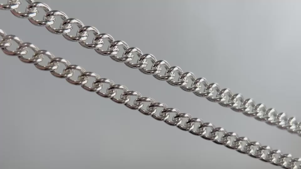 Sterling Silver 7.96mm Curb Chain RIVA Precision 