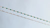 Gold Filled Green and White Enamel 2.15mm Enameled Cable Chain RIVA Precision