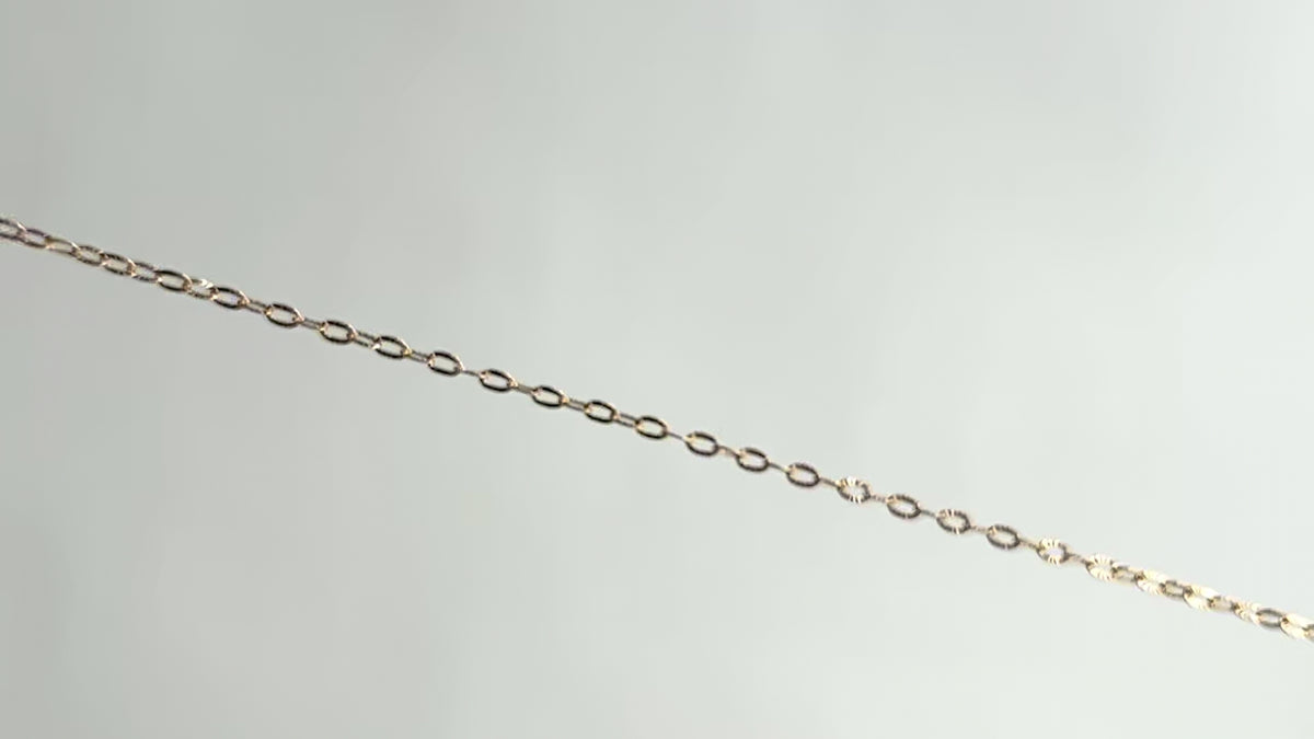 Gold Filled 2.2mm Hammered Rolo Chain RIVA Precision 
