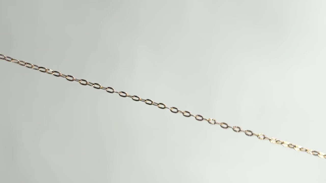 Gold Filled 2.2mm Hammered Rolo Chain RIVA Precision 
