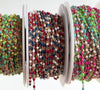 Gold Filled Enamel 1.55mm Multicolor Enamel Cable Chain RIVA Precision 
