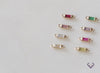 Synthetic Baguette Birthstone Connector