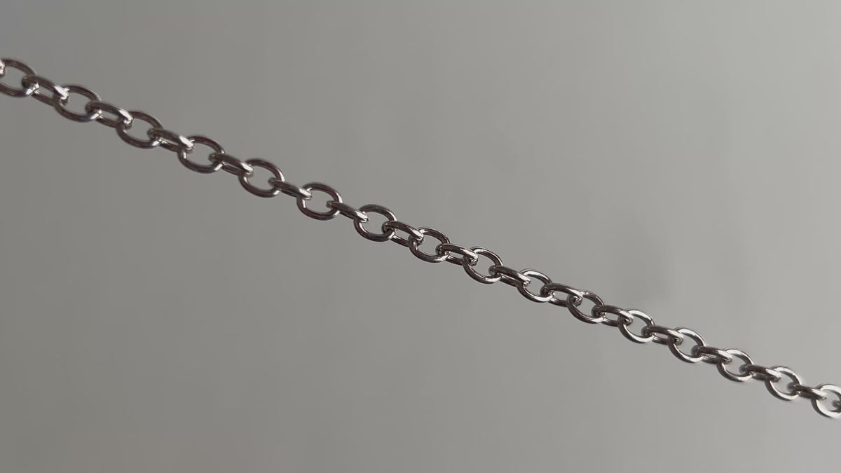 Sterling Silver 4mm Cable Chain RIVA Precision 
