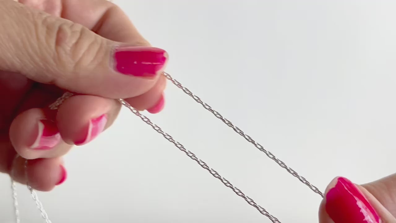 Sterling Silver 1.3mm Rope Chain RIVA Precision 