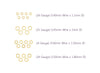 Round 14K gold Jump rings wholesale jewelry findings 