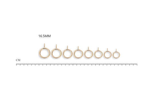 Round Invisible Clasp with Bail