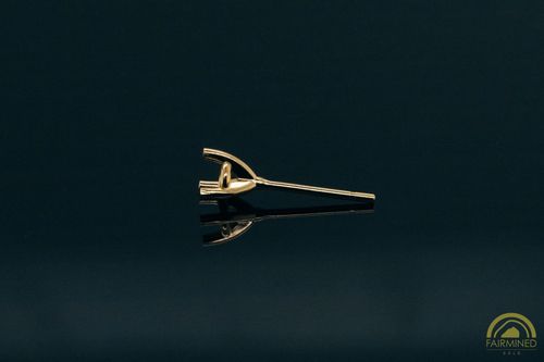 Photo of 3.6mm Round 3-Prong Fairmined Gold Stud Earring Mountings from RIVA Precision