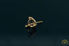 Photo of 6mm Round 3-Prong Fairmined Gold Stud Earring Mounting from RIVA Precision