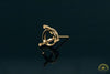 Photo of 7.7mm Round 3-Prong Fairmined Gold Stud Earring Mounting from RIVA Precision