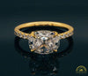 Photo of East-West Oval Diamond Pavé Engagement Ring Semi-Mount in Fairmined Yellow Gold from RIVA Precision