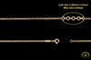 2.28mm Cable Chain in Fairmined Gold