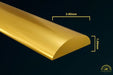 Specifications of 3.90mm x1.00mm Low-Dome/Half-Oval Wire in Fairmined Yellow Gold from RIVA Precision