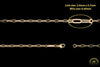2.6mm Flat Paper Clip Chain in Fairmined Gold