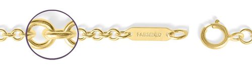 2.28mm Cable Chain in Fairmined Gold