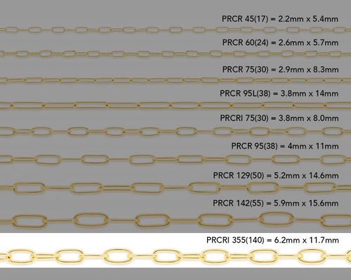 6.2mm Rounded Paper Clip Chain