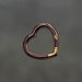 Heart-Shaped Invisible Clasp in yellow gold and purple enamel from RIVA Precision
