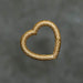 Heart-Shaped Invisible Clasp in snakeskin textured yellow gold from RIVA Precision