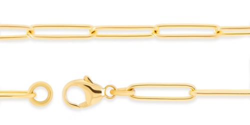 3.8mm Rounded Elongated Paper Clip Chain