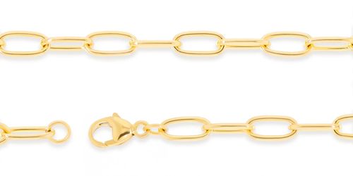 3.8mm Rounded Oval Link Paperclip Chain