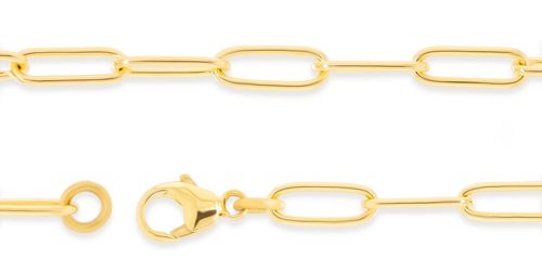 4mm Rounded Paper Clip Chain