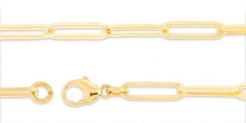 3.8mm Flat Elongated Paper Clip Chain