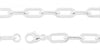 5.12mm Flat Paper Clip Chain Sterling Silver Necklace Jewelry Riva Ethical Bulk Made in USA, Brooklyn NY