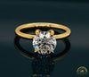 Photo of Round Diamond Solitaire Engagement Ring Mounting in Fairmined Yellow Gold from RIVA Precision