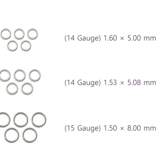10-15 Gauge Sterling Silver Round Jump Rings Riva Precision