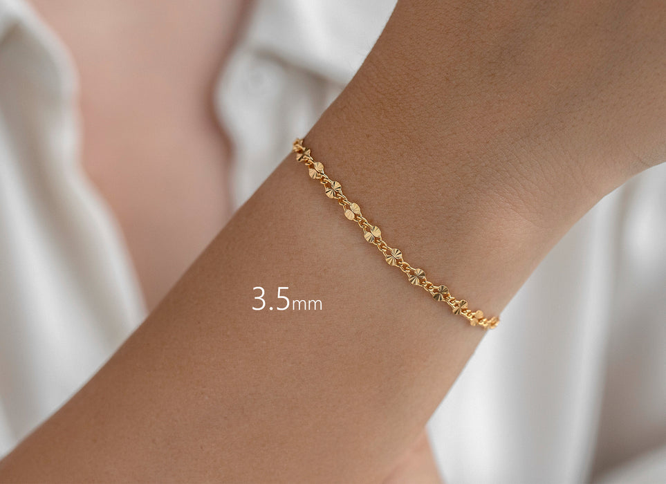 3.50mm Starburst Link Chain By The Inch