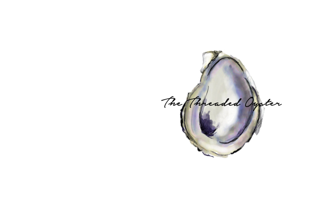 The threaded oyster logo on white 